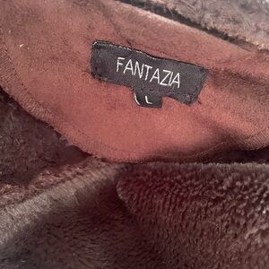 Fantazia Brown Fleece Jacket